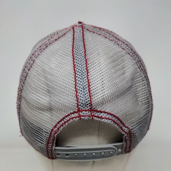 Bio-Domes Headgear Snapback Mesh Back Trucker Hat Gray OSFM Studded - Picture 5 of 9